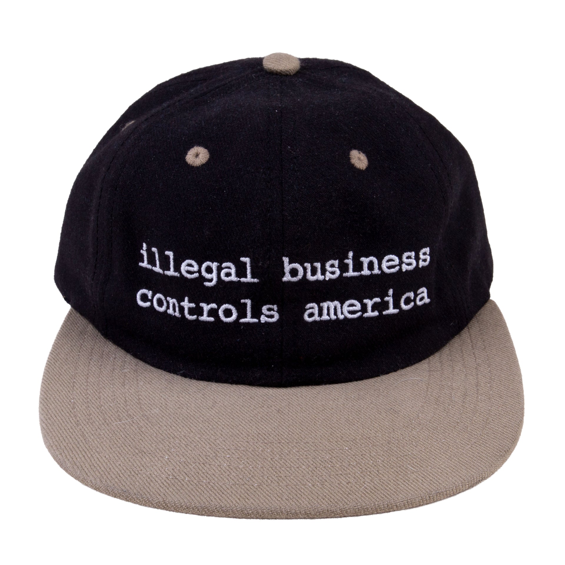 Supreme Black/Olive Illegal Business 6 Panel PRE-OWNED