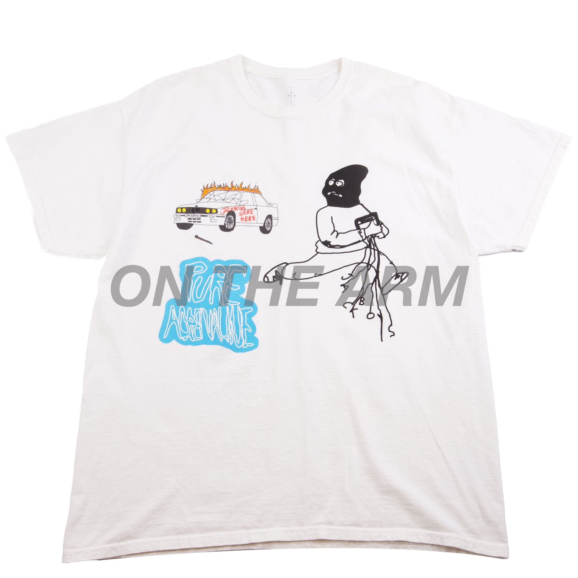 Travis Scott White Jackboys Adrenaline Tee PRE-OWNED