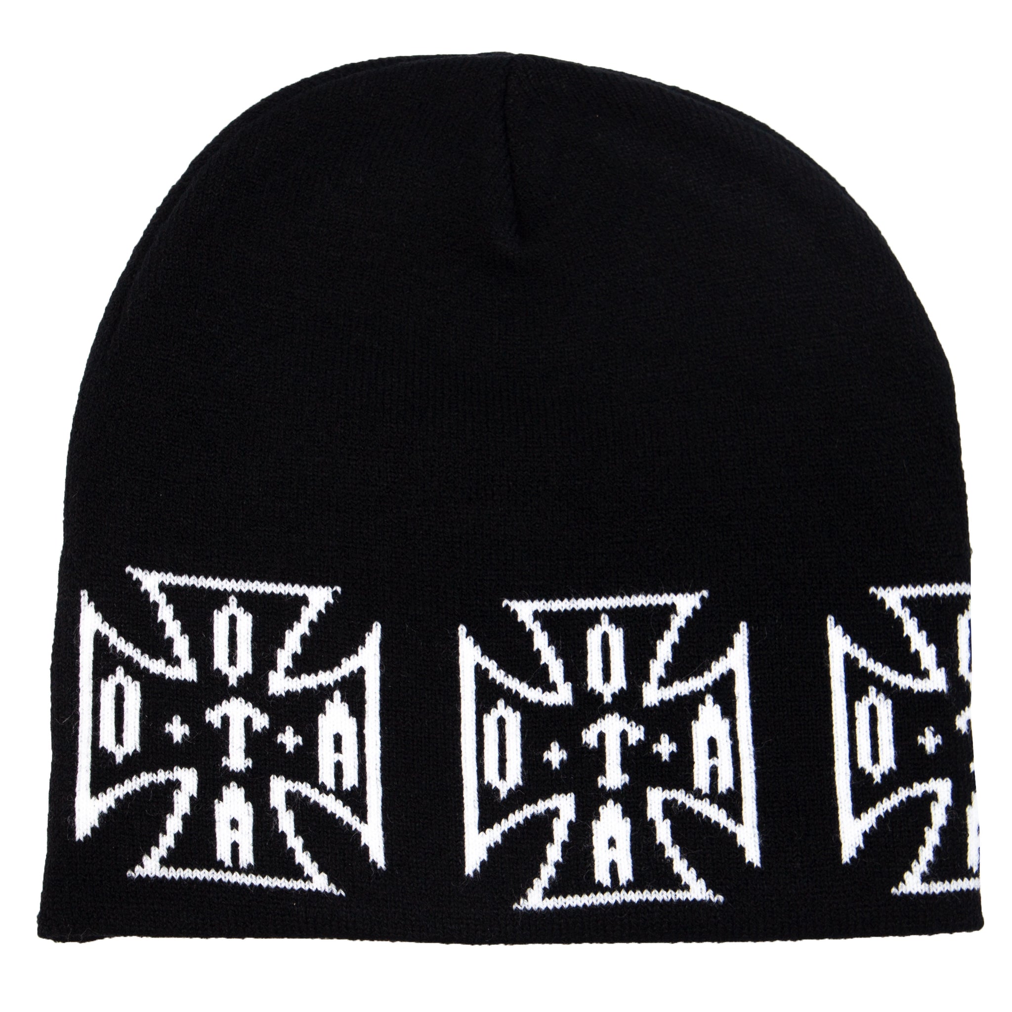 OTA Black Jacquard Choppa Beanie