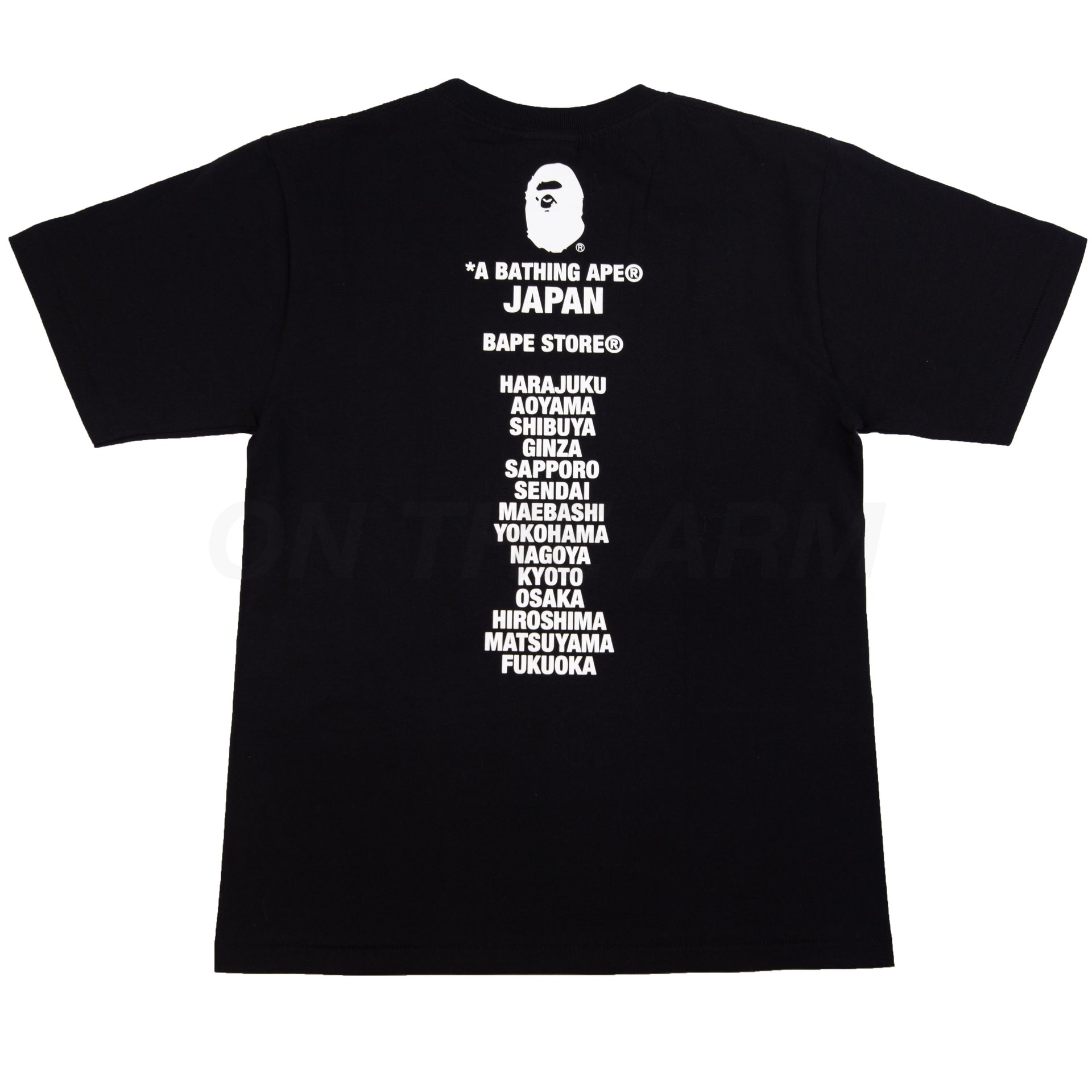 Bape Black Japan Store Exclusive Ape Head Tee