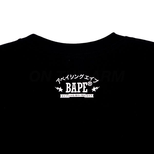 Bape Black Japan Exclusive Green ABC Camo Ape Head Tee