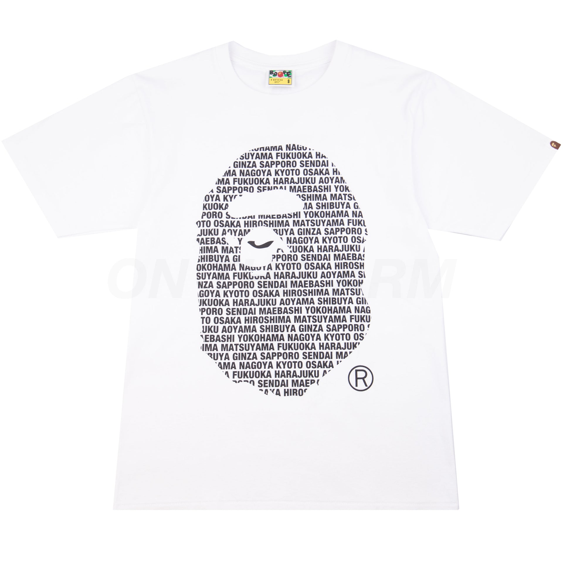 Bape White Japan Store Exclusive Ape Head Tee