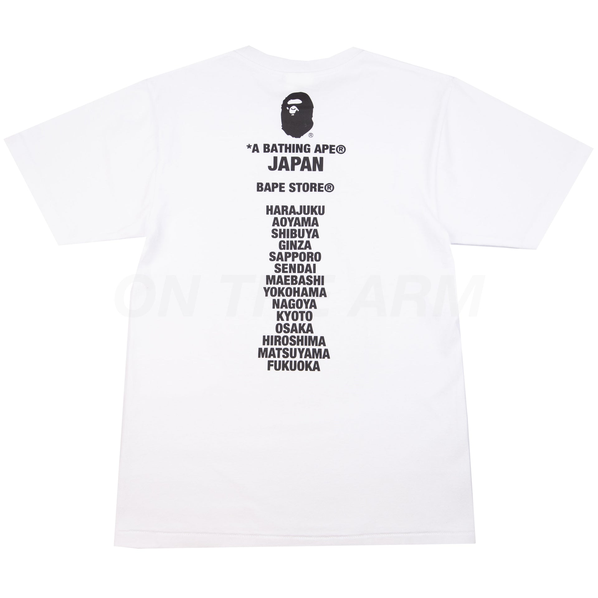 Bape White Japan Store Exclusive Ape Head Tee