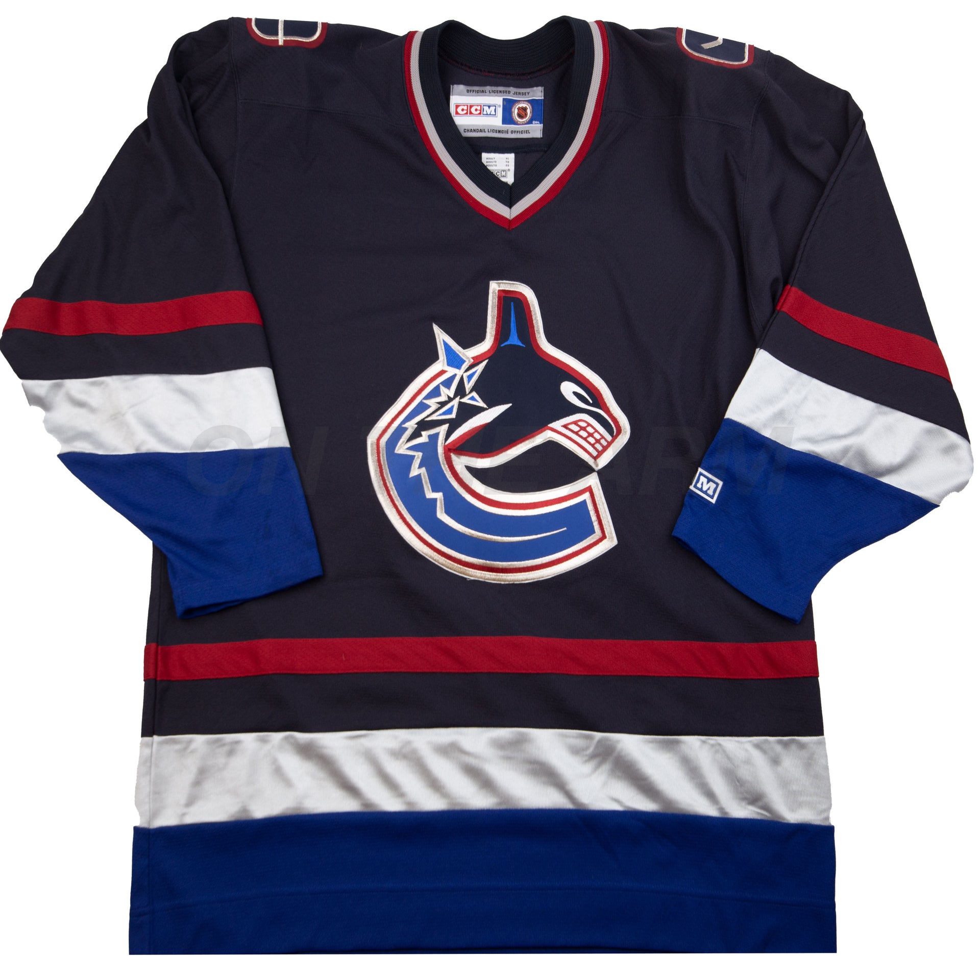 Vintage Dark Navy Vancouver Canucks Jersey (2000's)