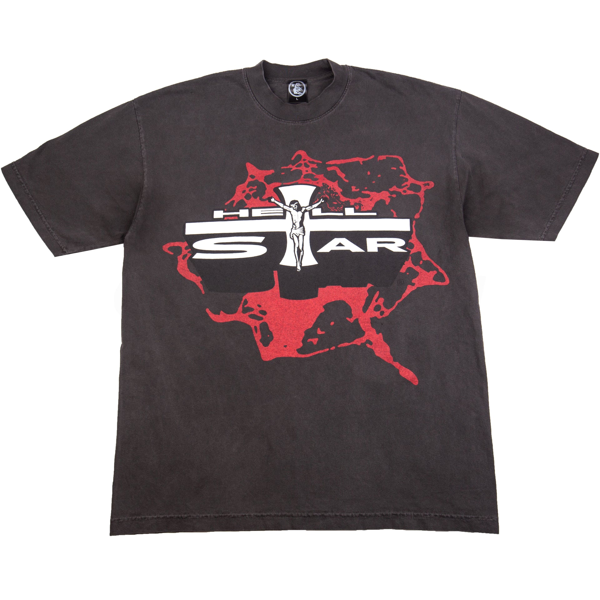 Hellstar Black Jesus Emblem Tee PRE-OWNED