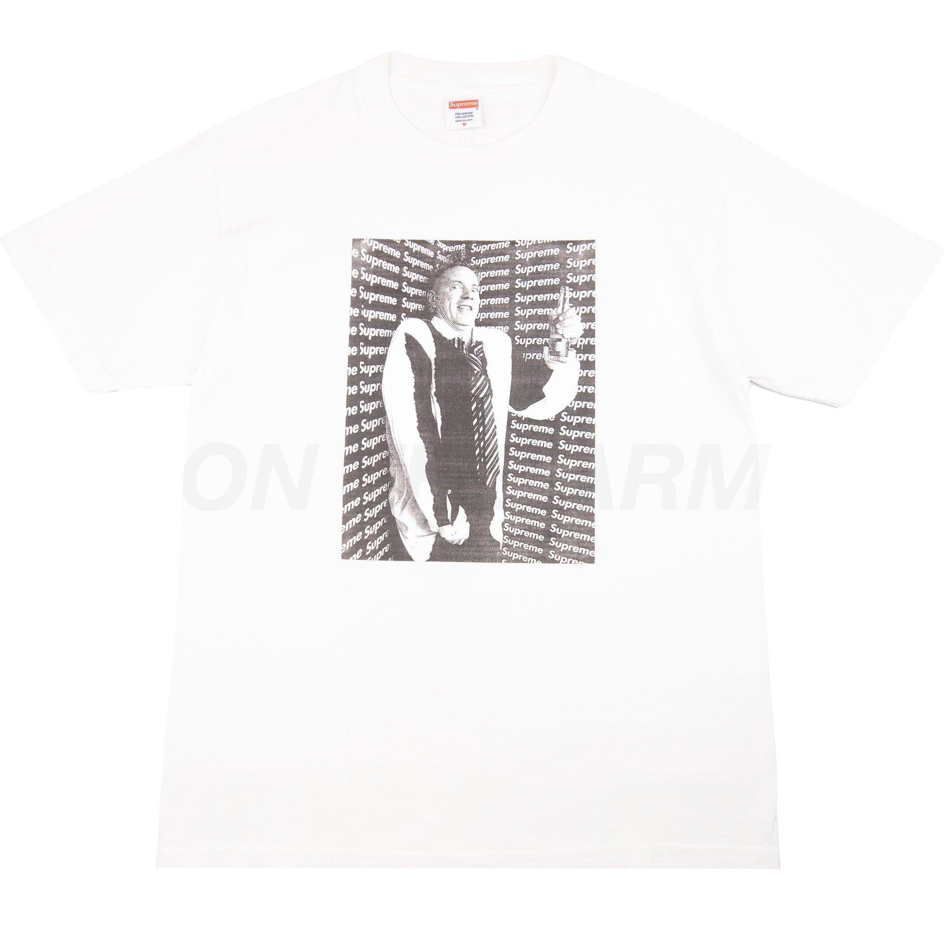 Supreme White John Lydon Photo Tee