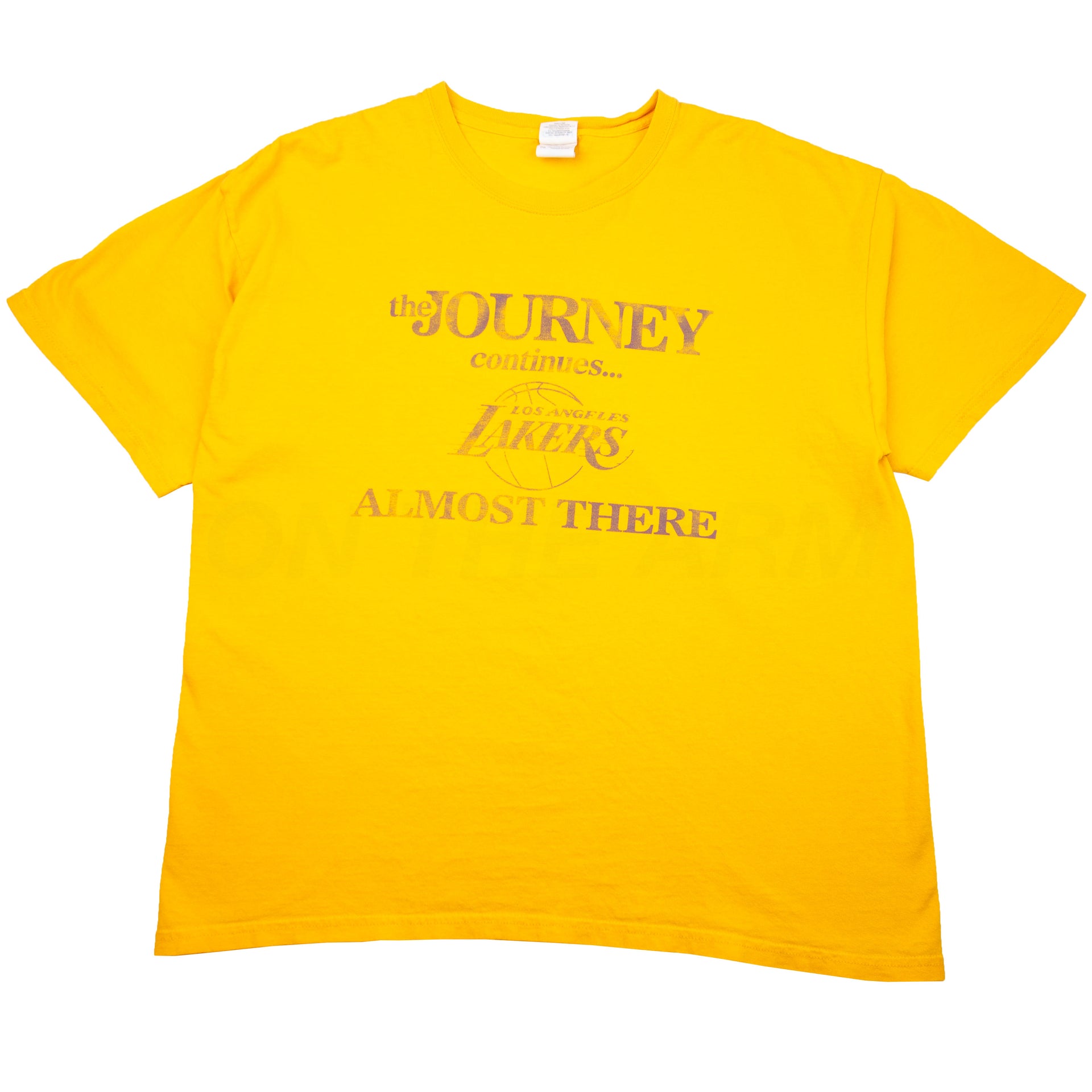 Vintage Yellow LA Lakers Journey Continues Tee (2000's)