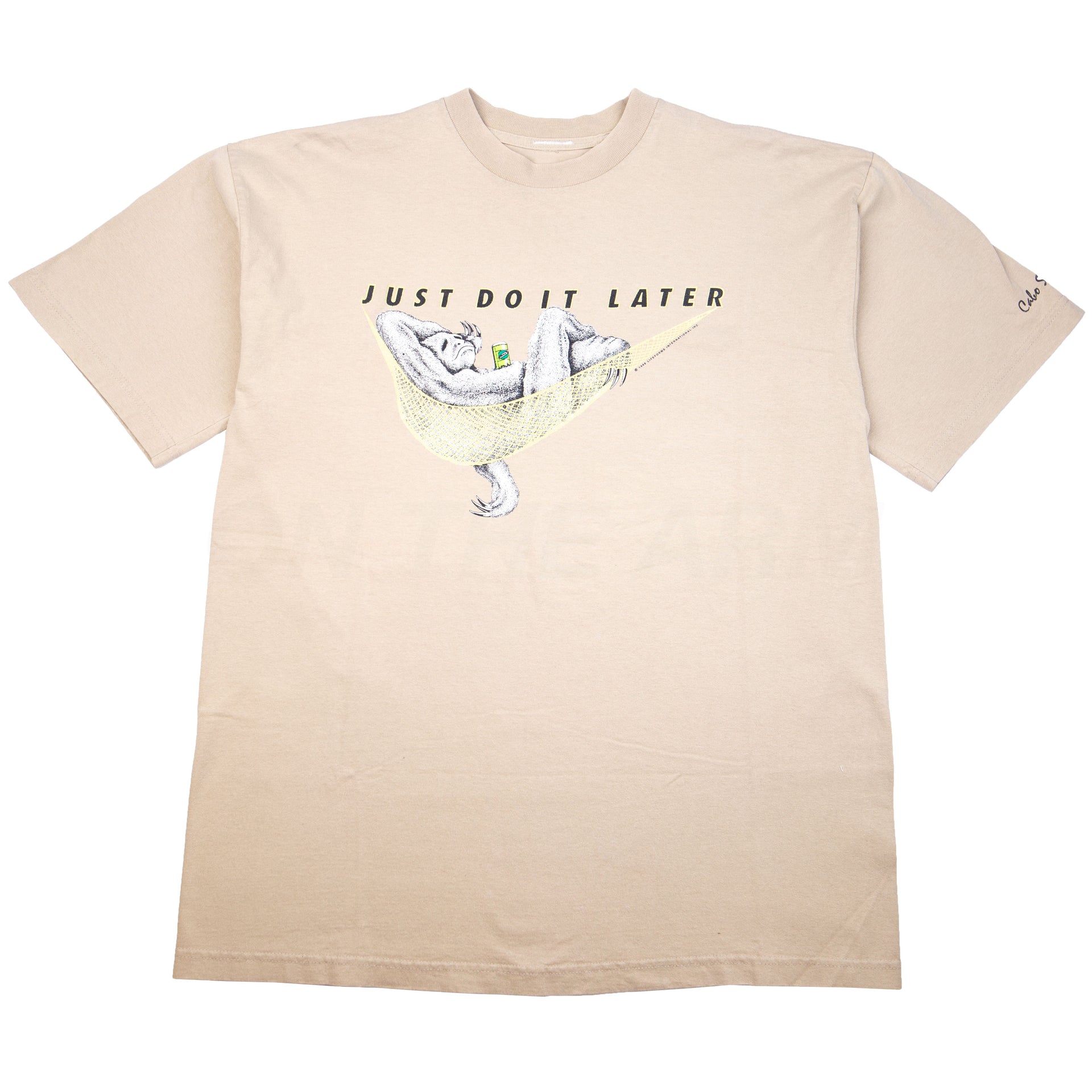 Vintage Khaki Just Do It Later Sloth Tee (1998)