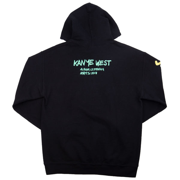 Kanye West Black Wyoming Listening Party Hoodie (2018) PRE-OWNED