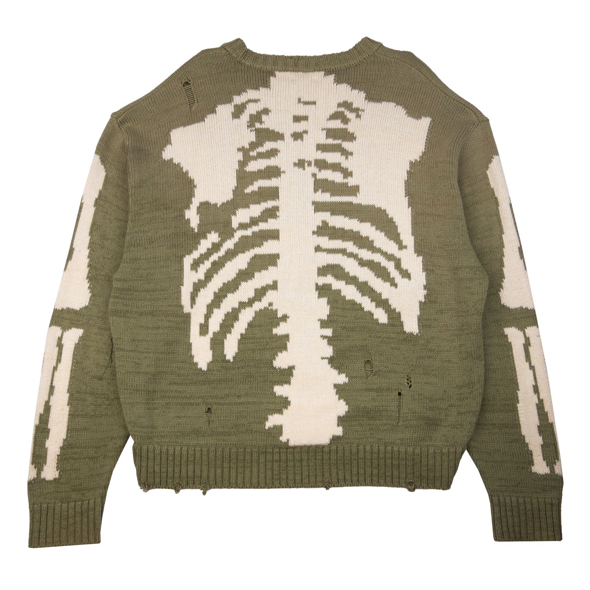 Kapital Olive Bones 5G Knit Sweater PRE-OWNED