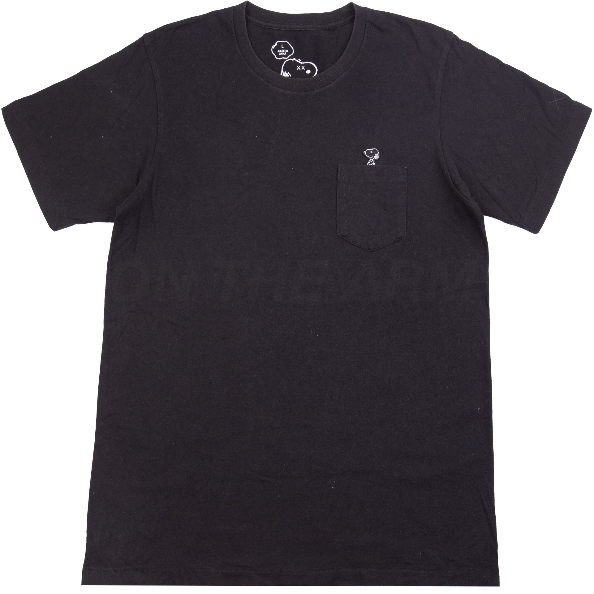 Uniqlo Black Kaws Snoopy Pocket Tee PRE-OWNED