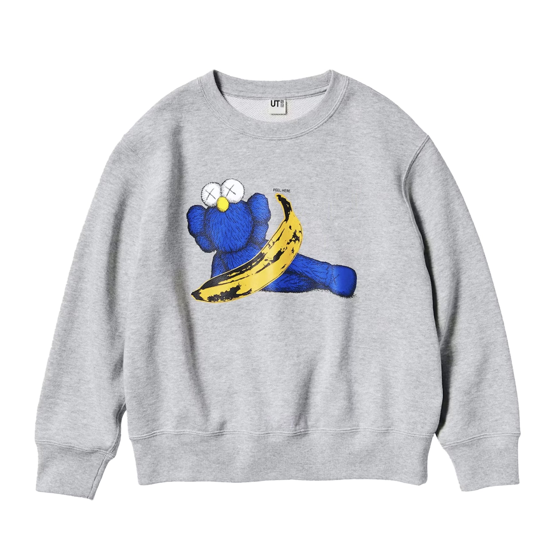 Uniqlo Grey Kaws Warhol Banana Sweater
