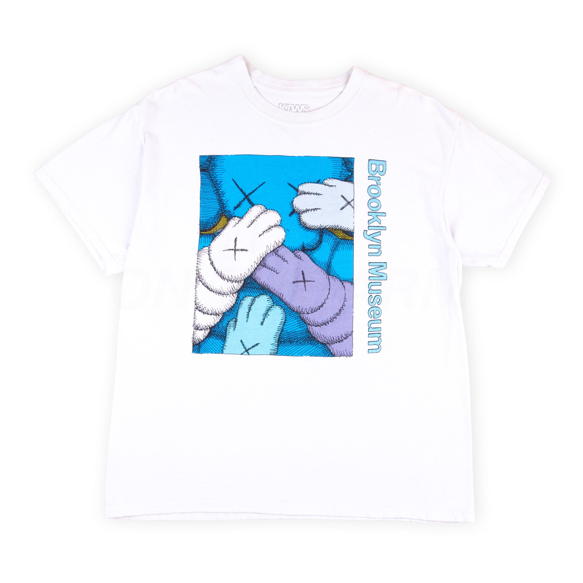 Kaws White Brooklyn Museum What Party? Tee PRE-OWNED