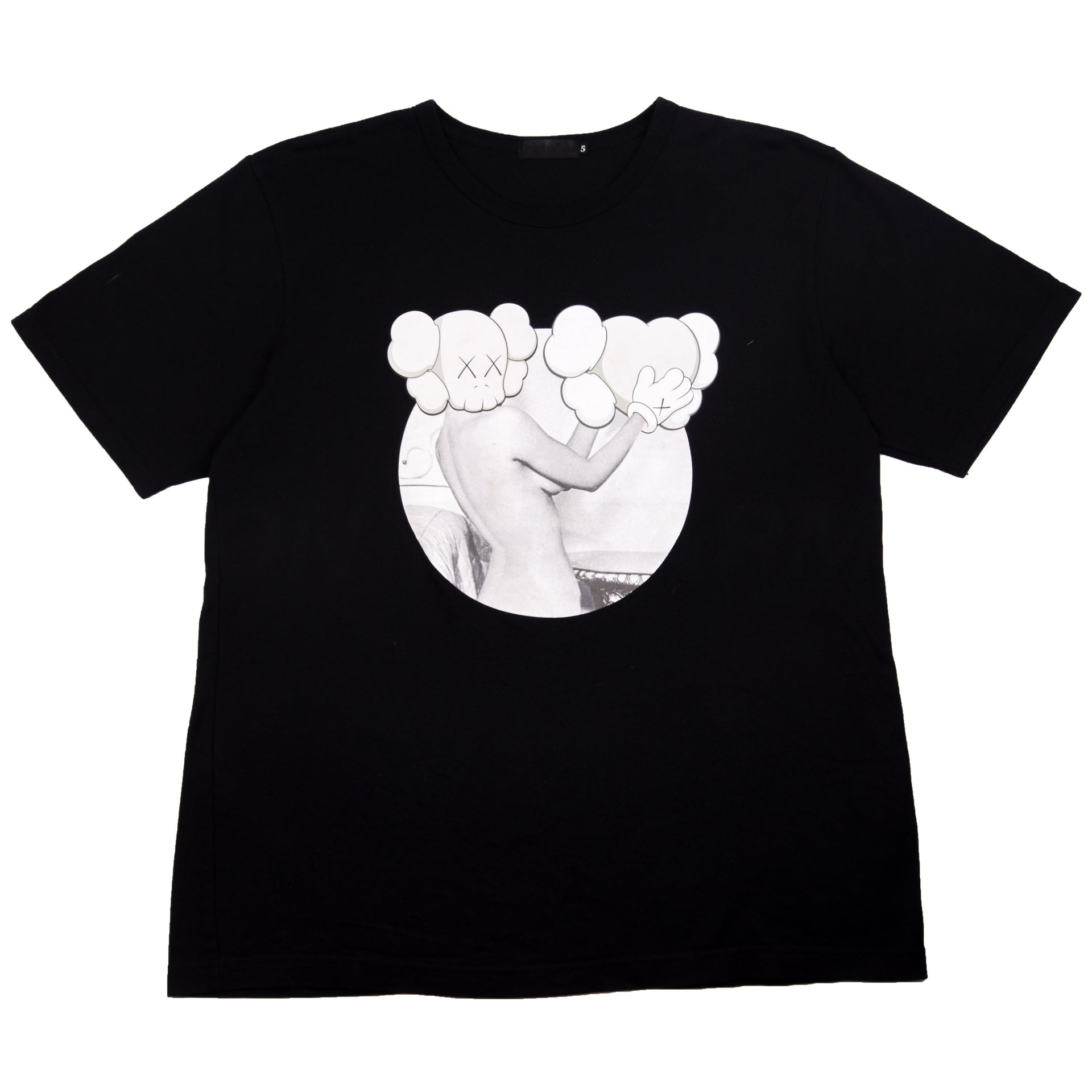 Kaws OriginalFake Black Heart Tee (2000's) PRE-OWNED