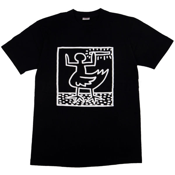 Supreme Black Malcolm Mclaren Keith Haring Duck Tee PRE-OWNED