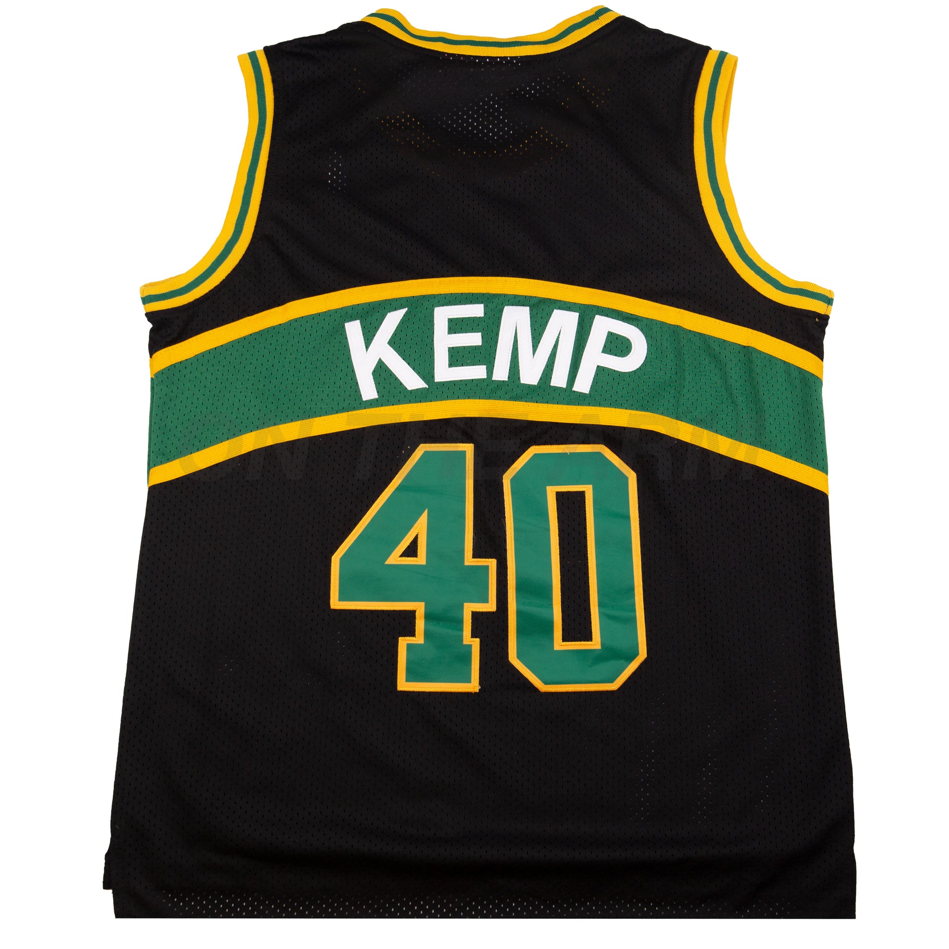 Vintage Black Supersonics Kemp Mitchell & Ness Swingman Jersey