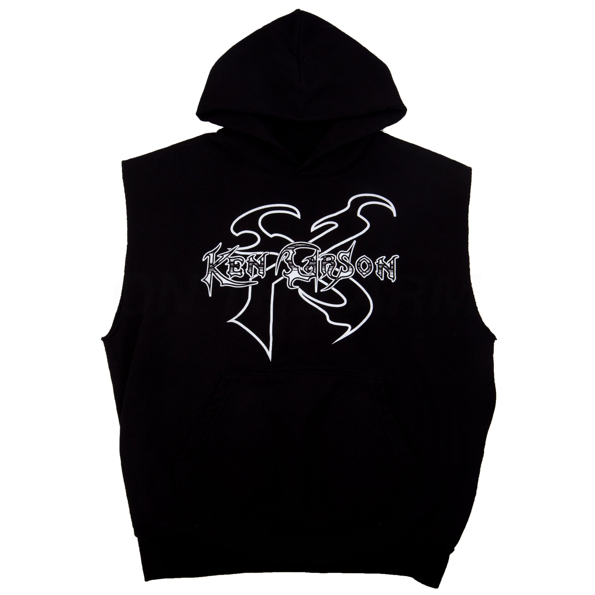 Ken Carson Black Sleeveless Hoodie PRE-OWNED