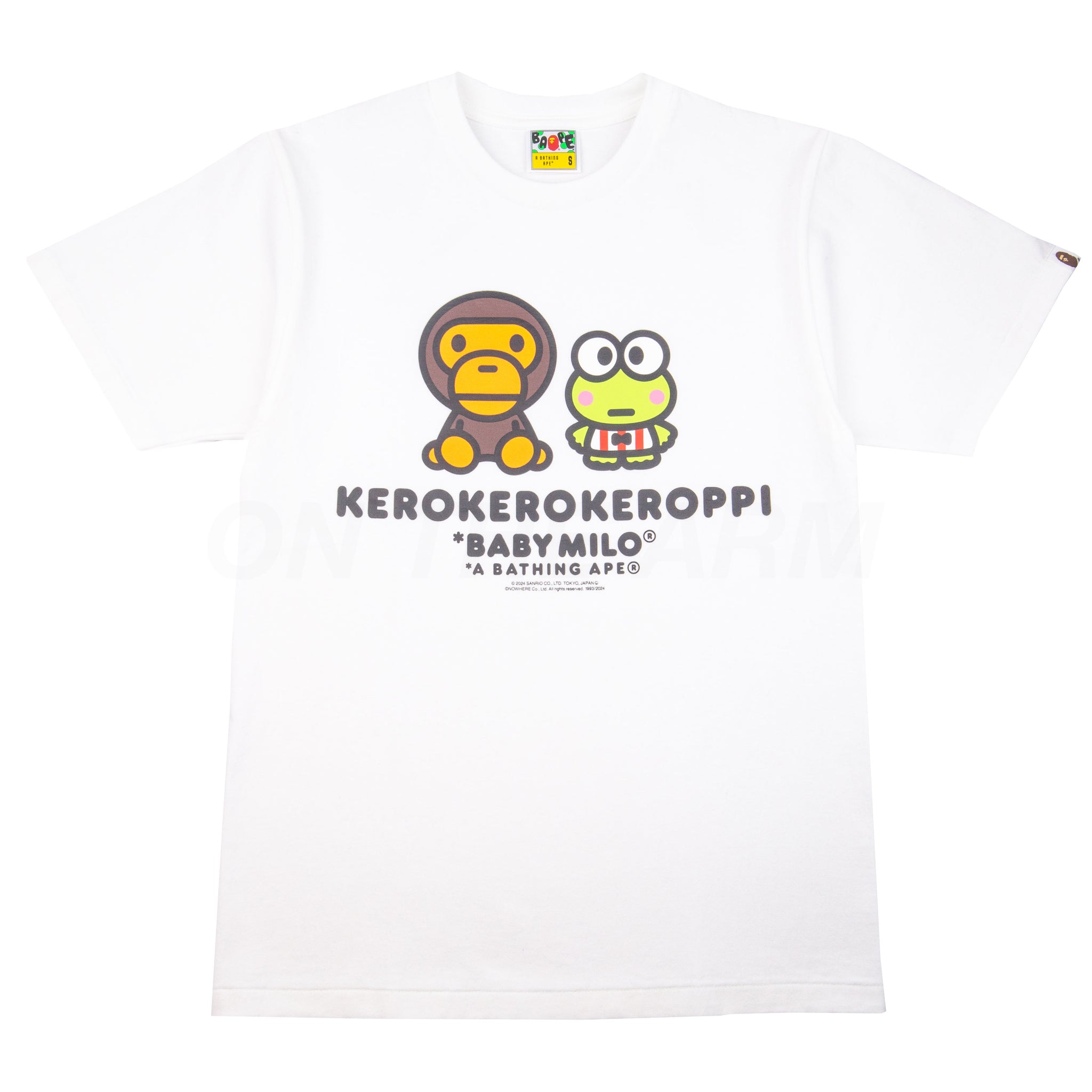 Bape White Sanrio Baby Milo KeroKeroKeroppi Tee