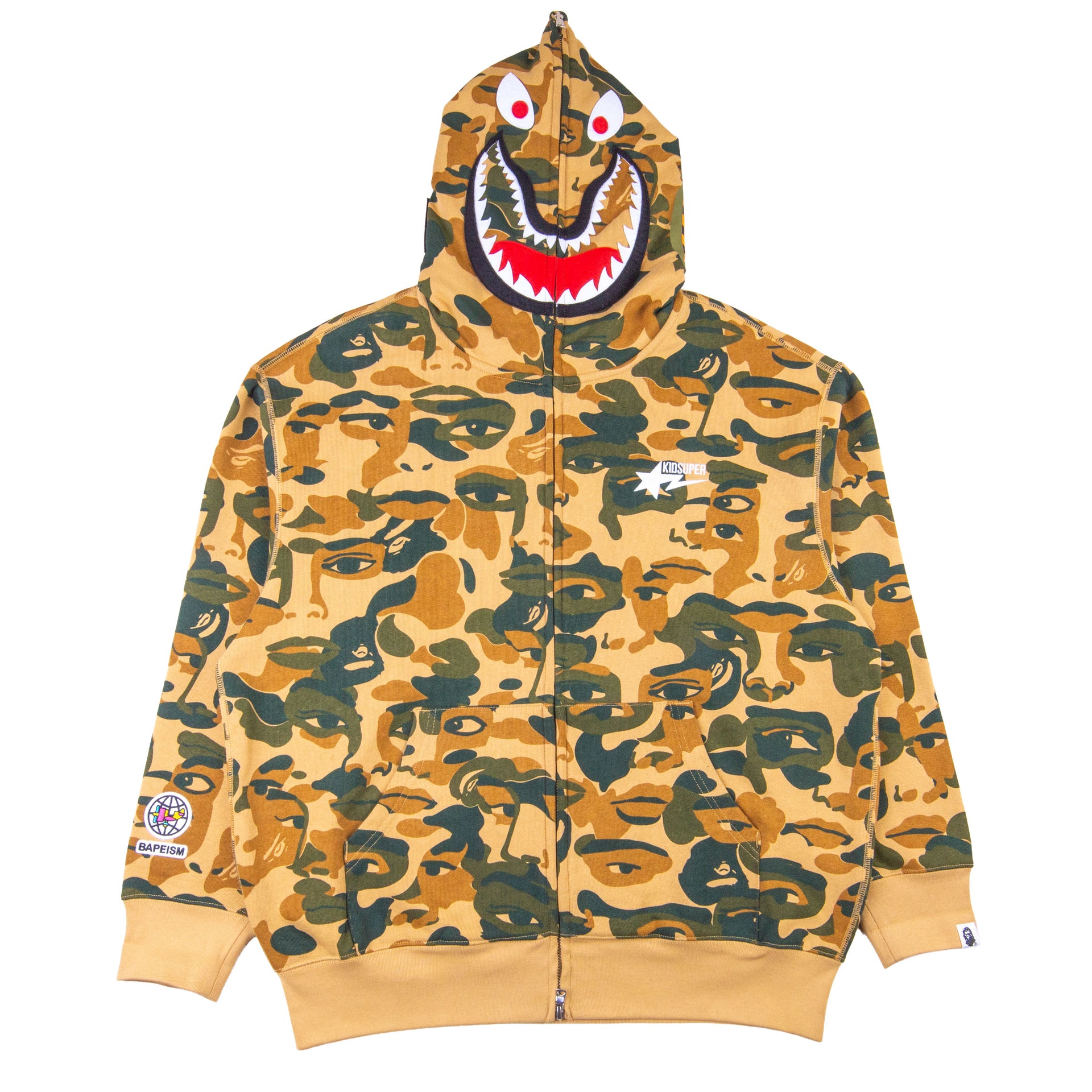 Bape Green Kidsuper Shark Full Zip PRE-OWNED