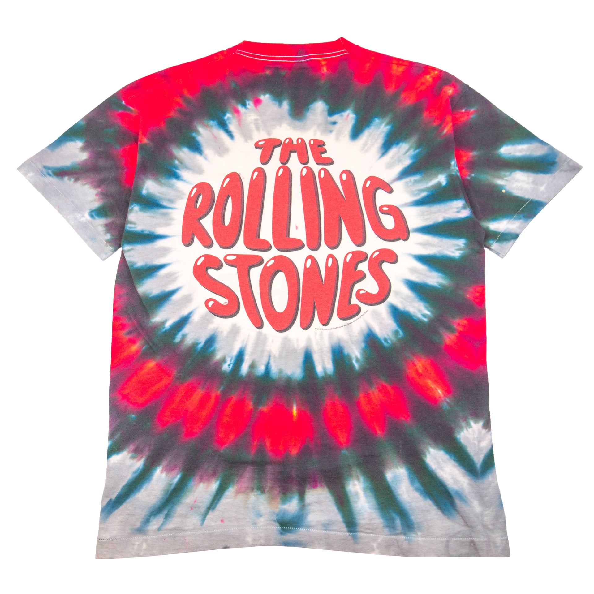 Vintage Dyed Liquid Blue Rolling Stone Tee (1994)