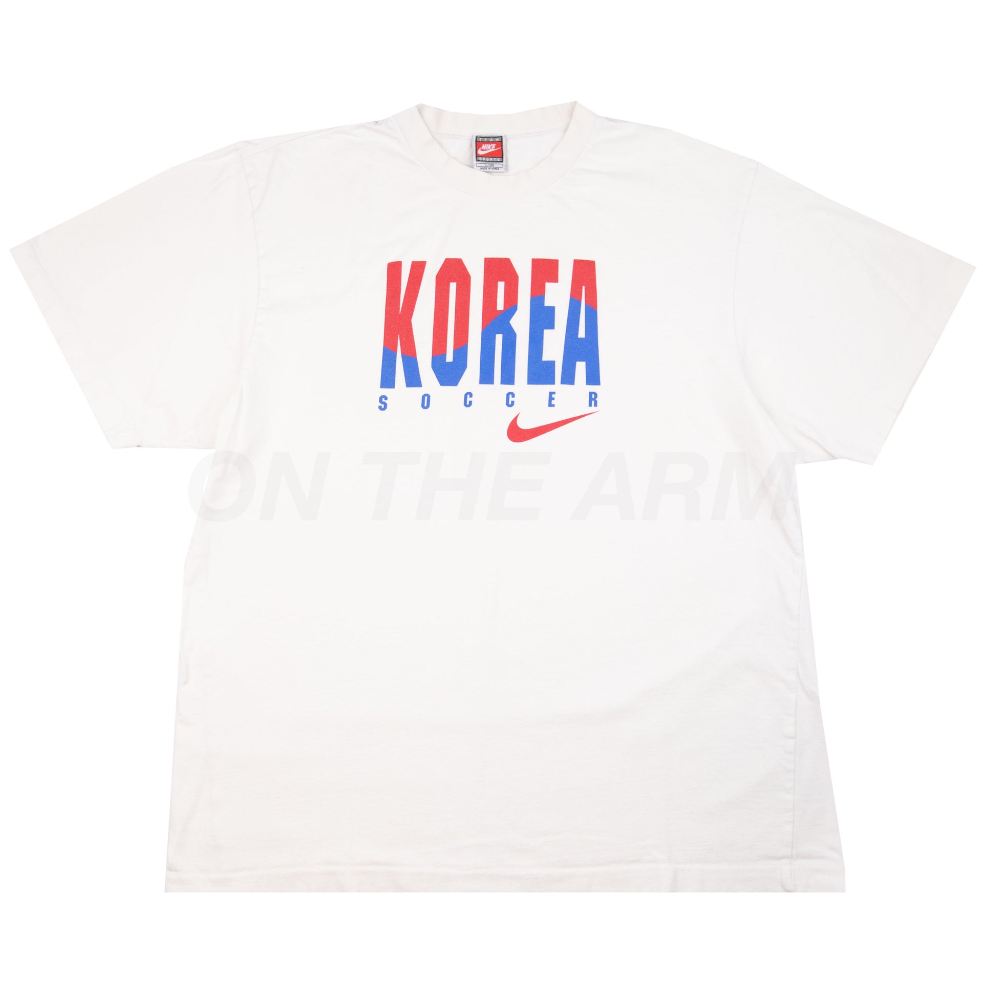 Vintage White Nike Korea Soccer Tee (1990's)