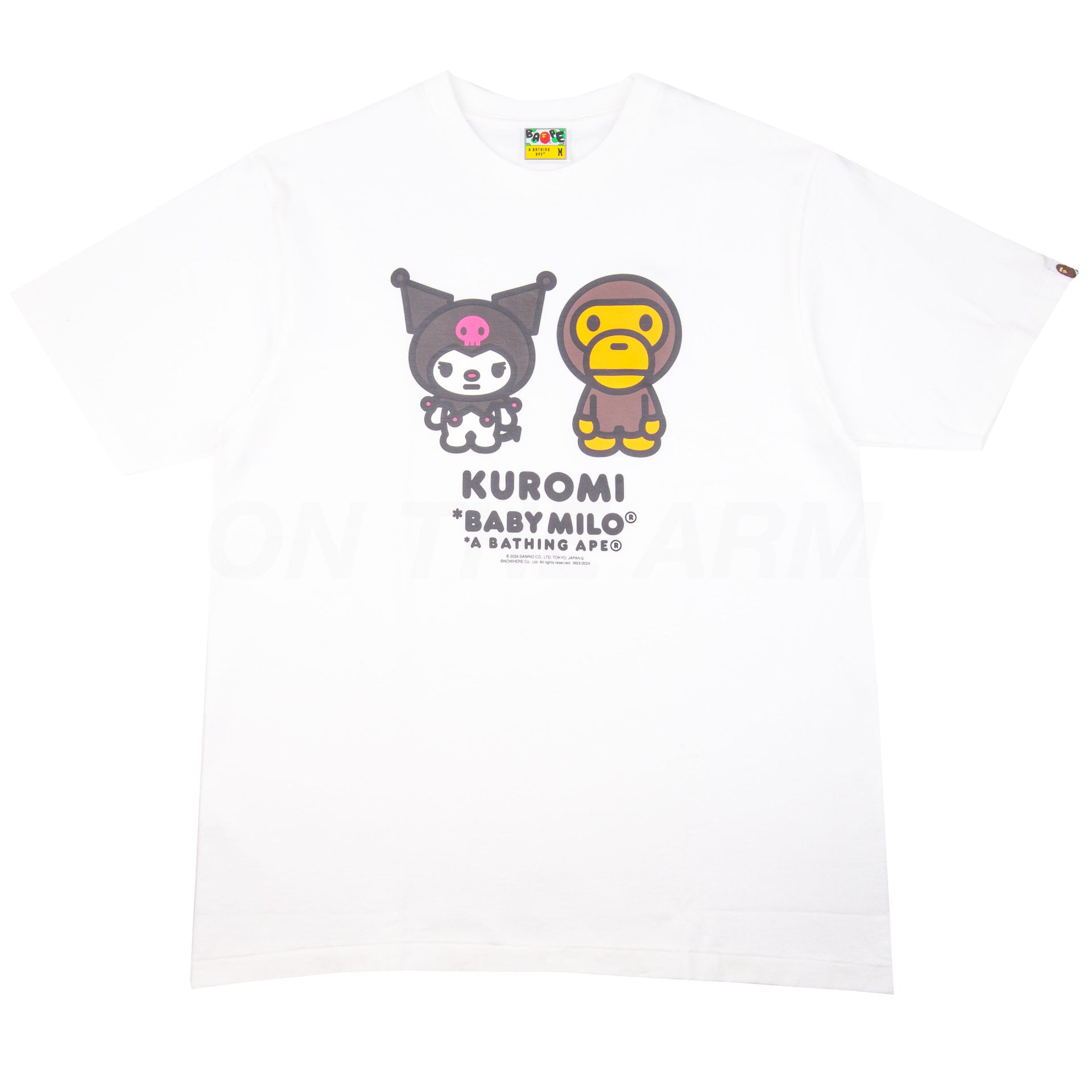 Bape White Sanrio Baby Milo Kuromi Tee