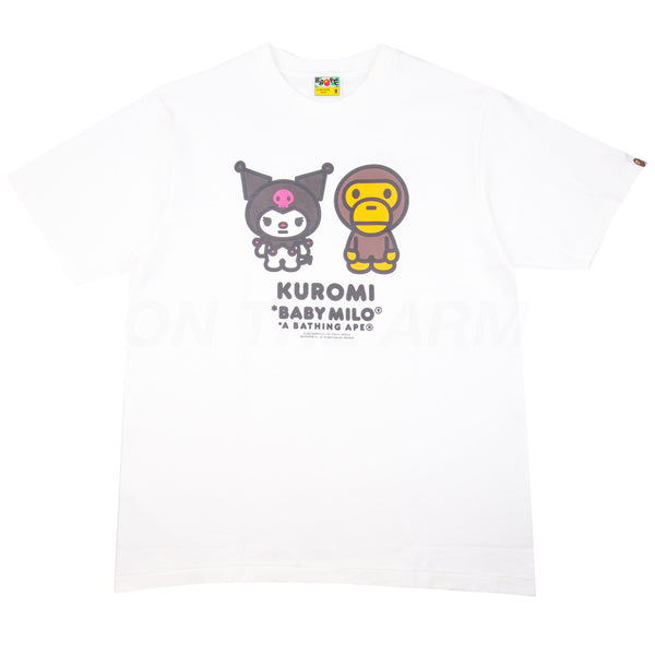 Bape White Sanrio Baby Milo Kuromi Tee – On The Arm