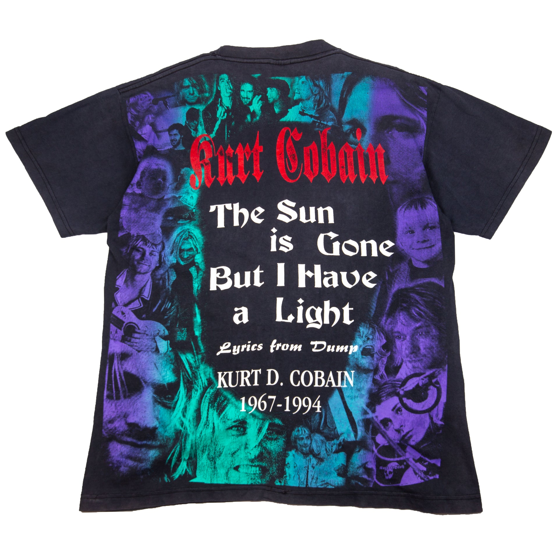 Vintage Black Kurt Cobain Tribute Tee (1990's)
