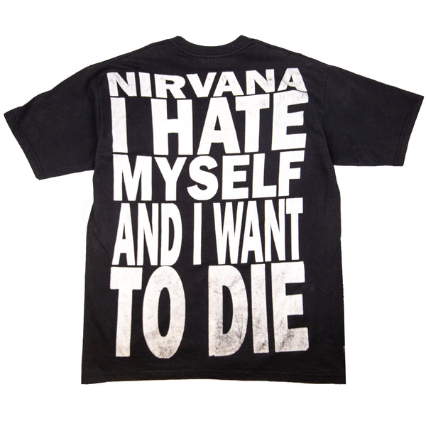 Vintage Black Kurt Cobain Nirvana Tee (1990's)