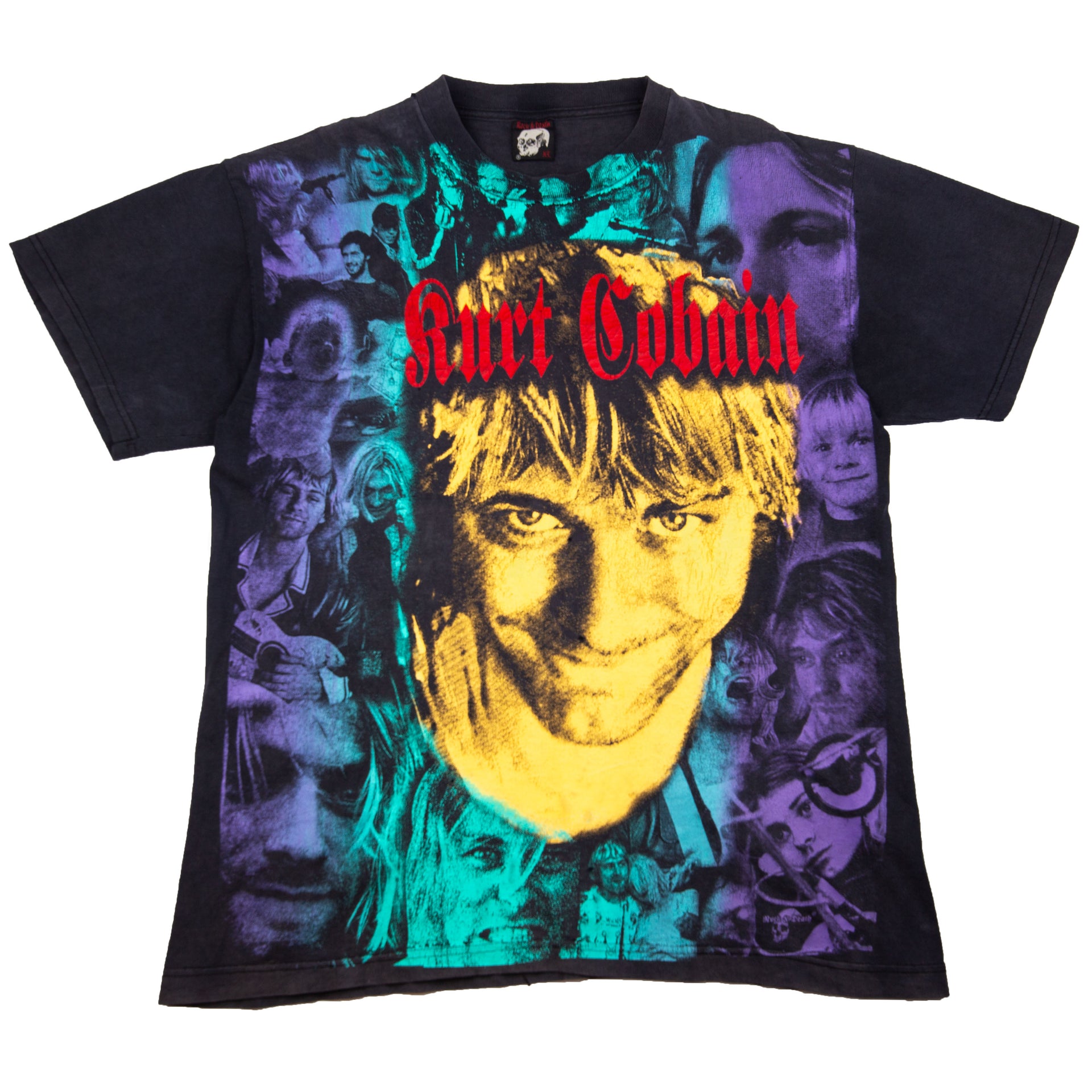 Vintage Black Kurt Cobain Tribute Tee (1990's)