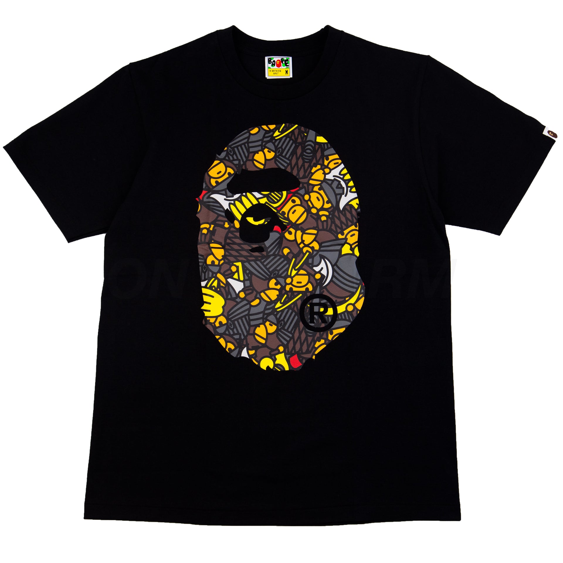 Bape Black Kyoto Exclusive Ape Head Tee