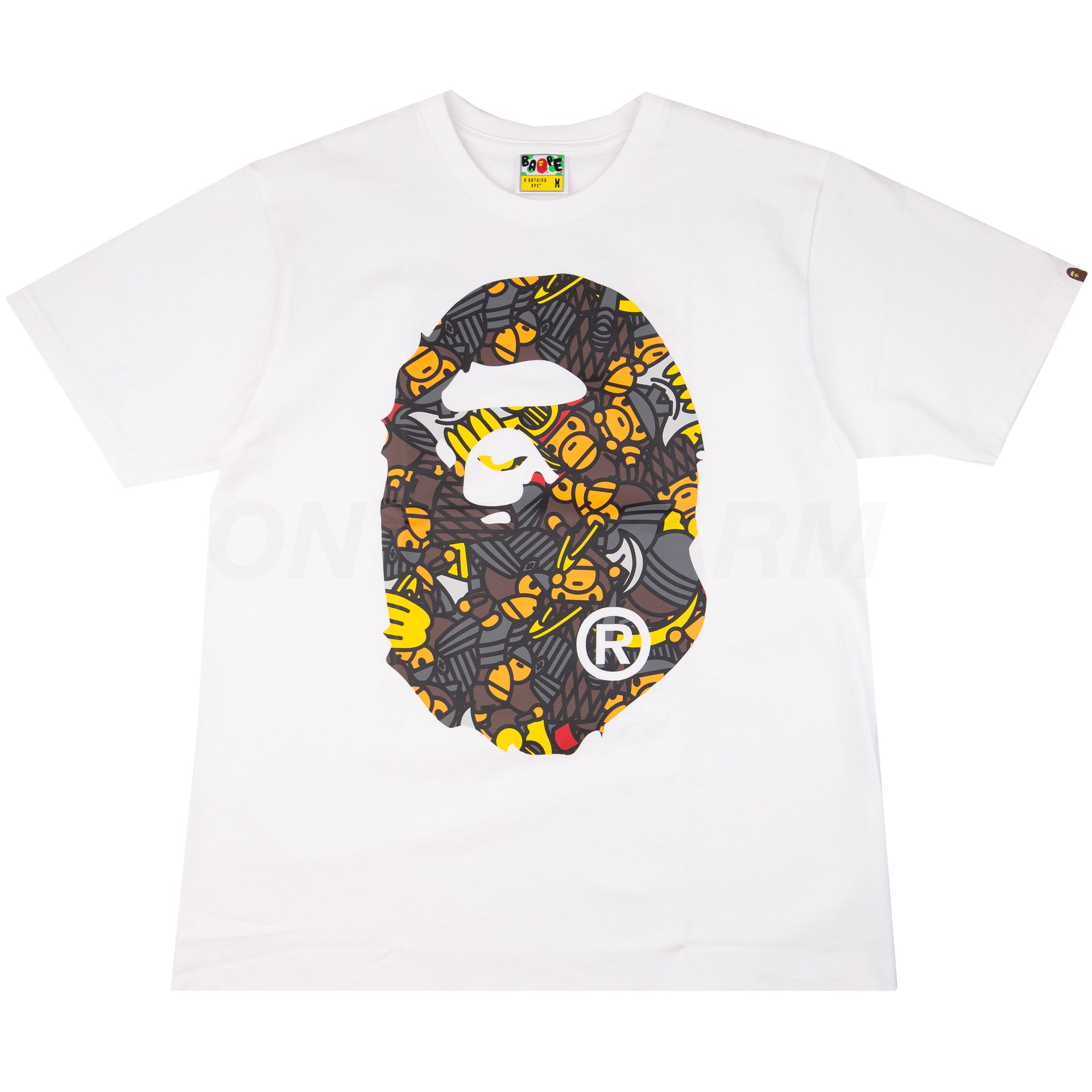 Bape White Kyoto Exclusive Ape Head Tee