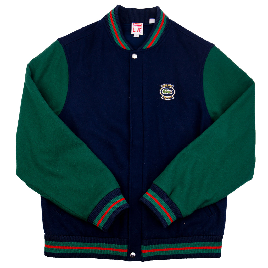 Lacoste wool shop varsity jacket