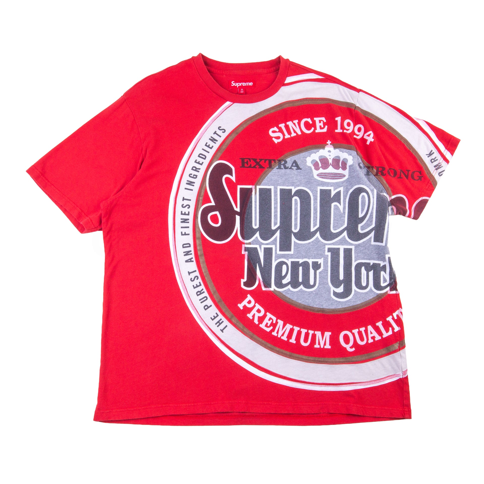 Supreme Red Lager Tee PRE-OWNED