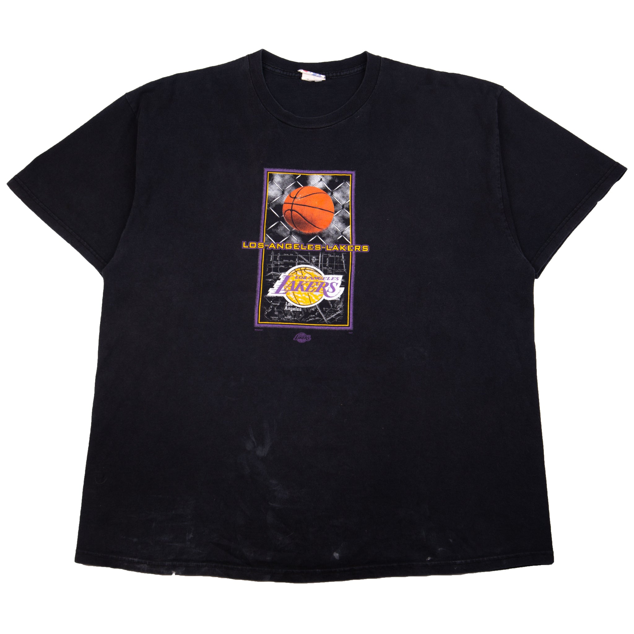 Vintage Black LA Lakers Location Tee (2000's)