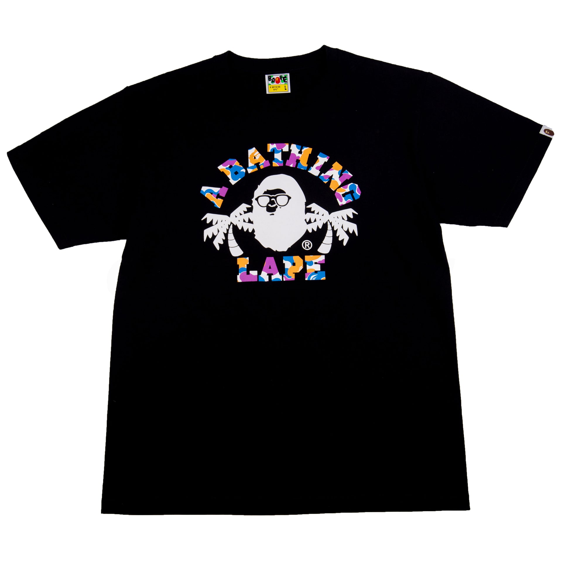 Bape Black LA College Tee PRE-OWNED