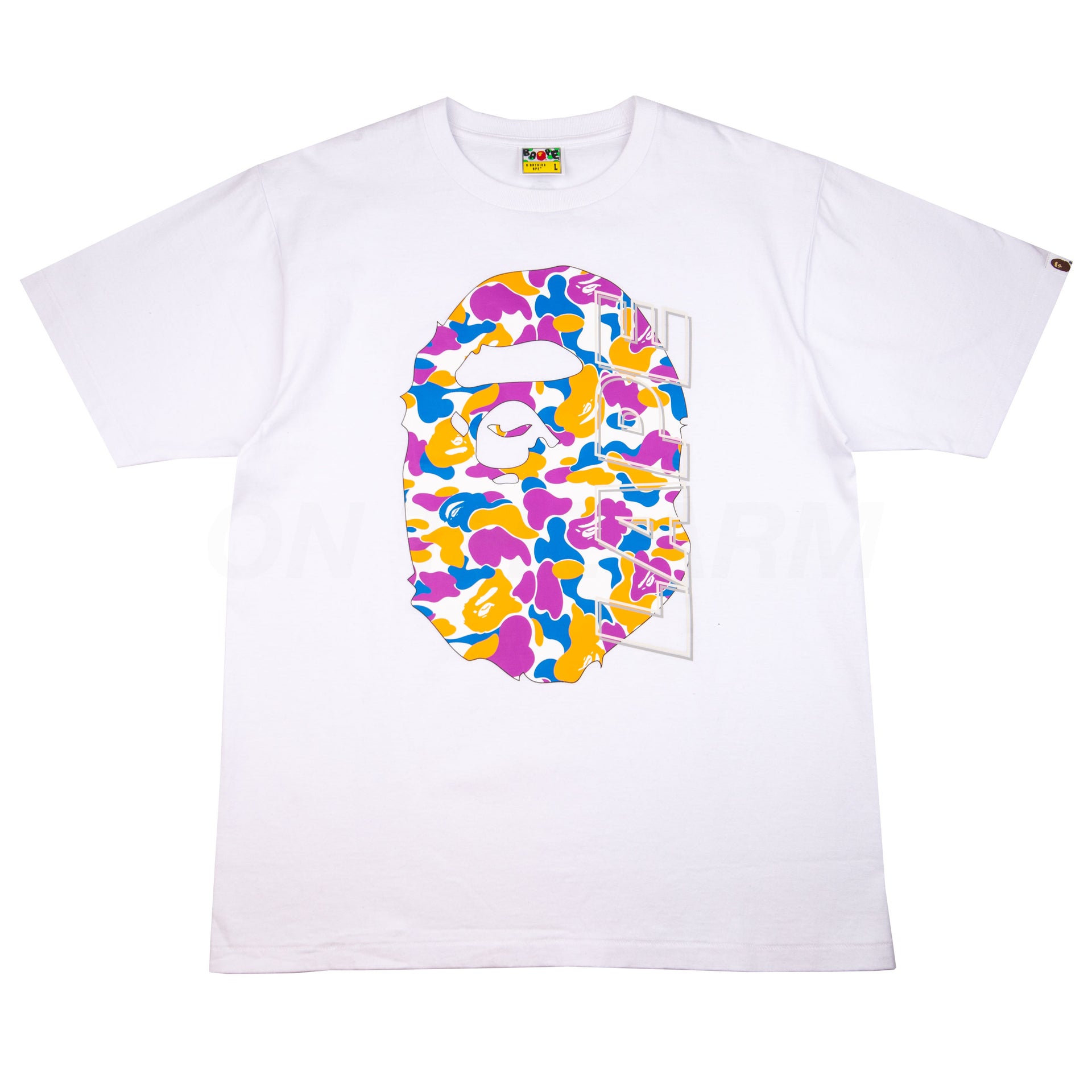 Bape White LA Ape Head Tee PRE-OWNED