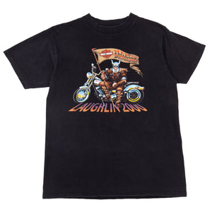 Vintage Black Harley Davidson Laughlin Tee (2000)