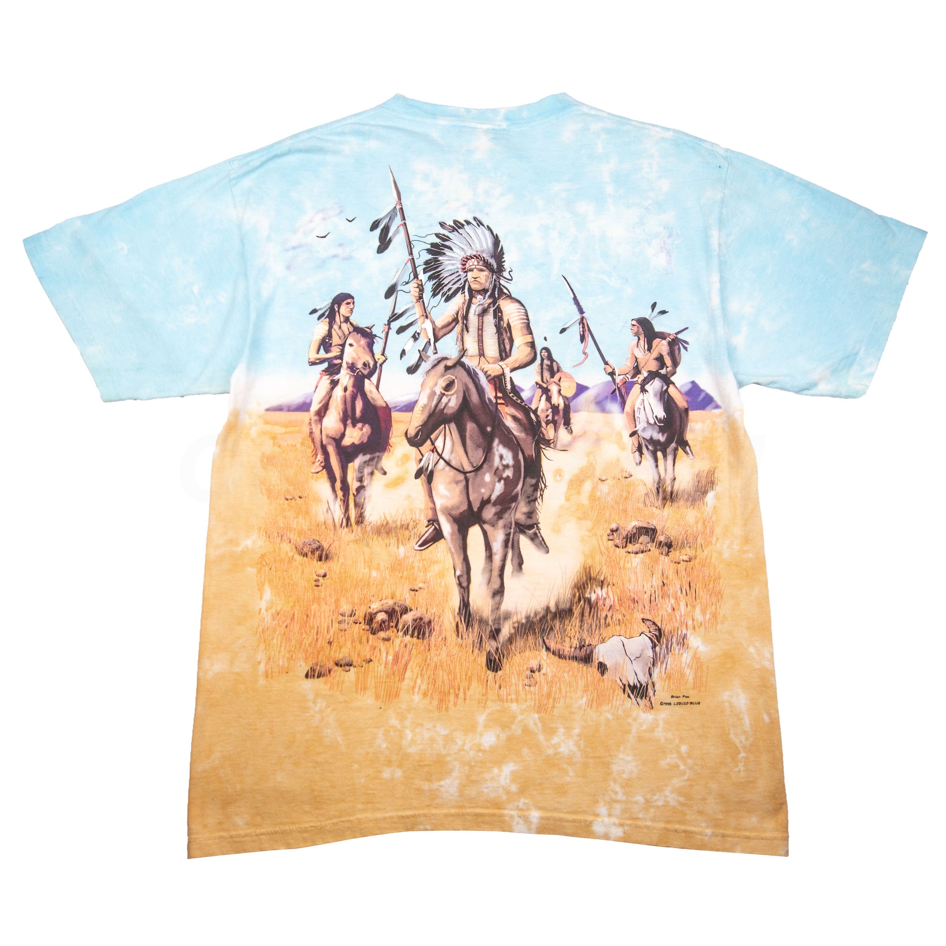 Vintage Liquid Blue Native American Tee (1998)