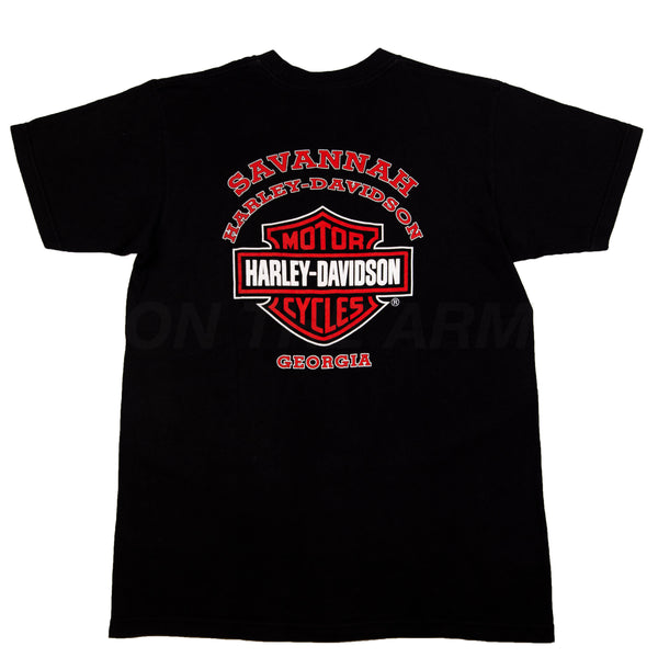 Vintage Black Harley Davidson Legends Soar Tee (2002)