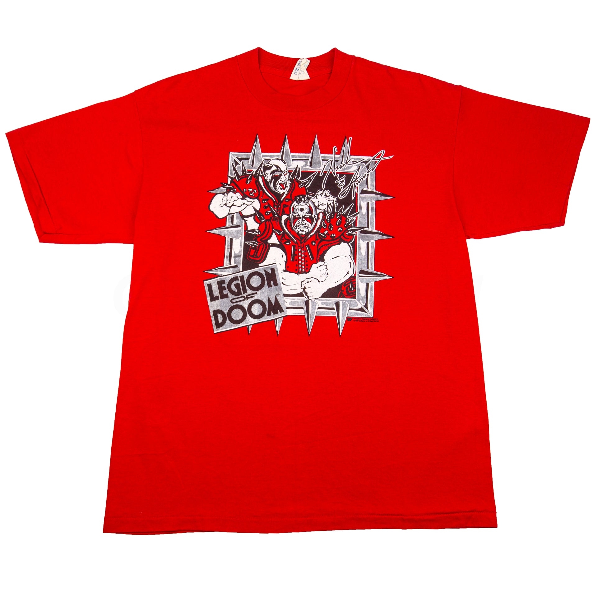 Vintage Red WWE Legion Of Doom Tee (1990)