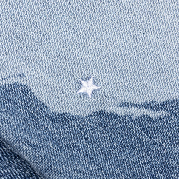 OTA Light Blue Las Vegas To The World Atlas Denim Baggy Jeans