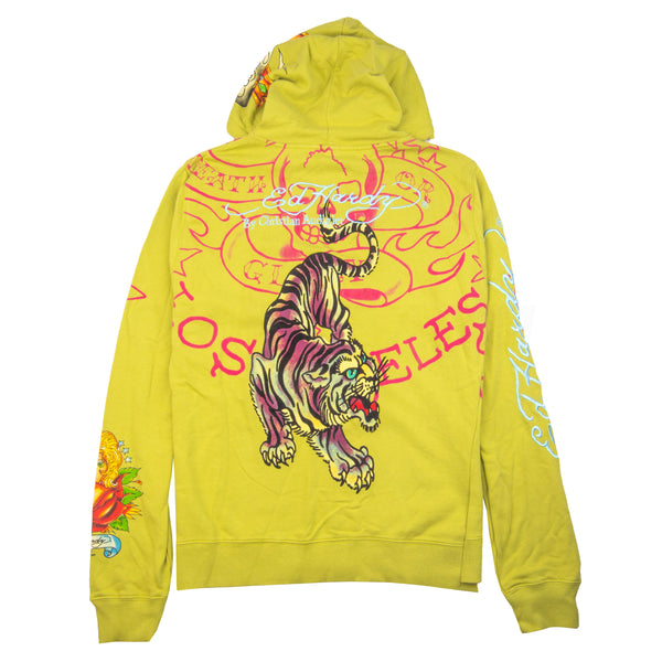 Vintage Lime Ed Hardy Tiger Zip (2000's)