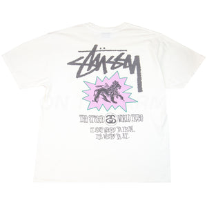 Stussy White Lion Tee PRE-OWNED