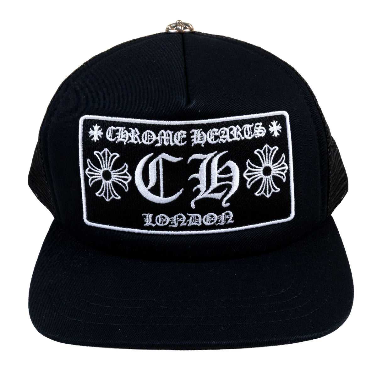 Chrome Hearts Black London Trucker Hat
