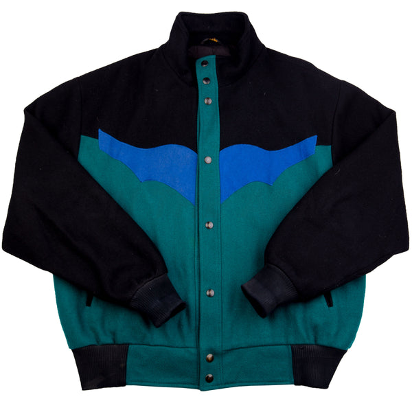 Vintage Black Longhorn Jacket (1990's)