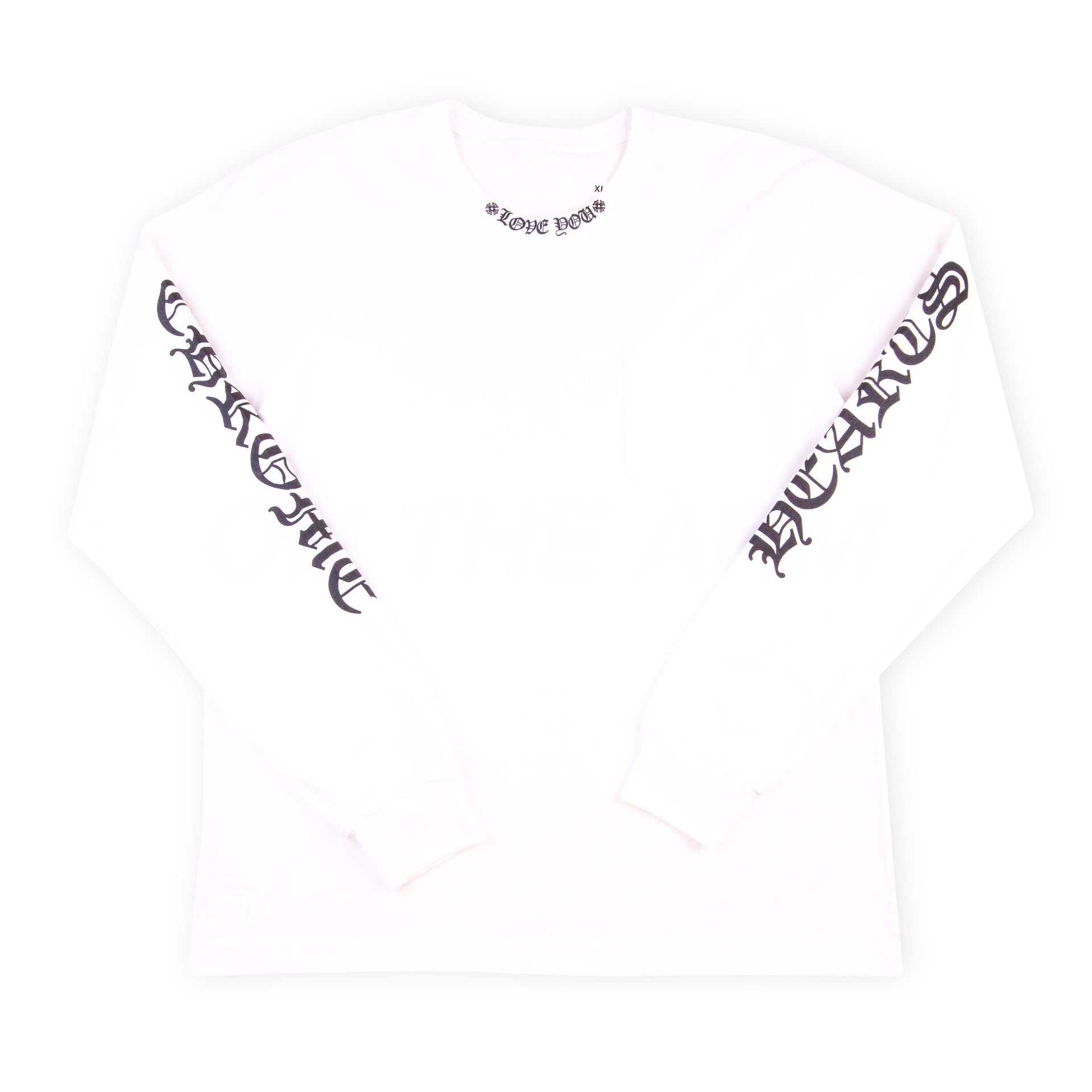 Chrome Hearts White Love You Neck Logo Pocket L/S