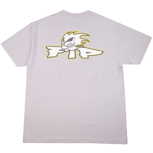 FTP Light Grey Flame Skull Tee PRE-OWNED