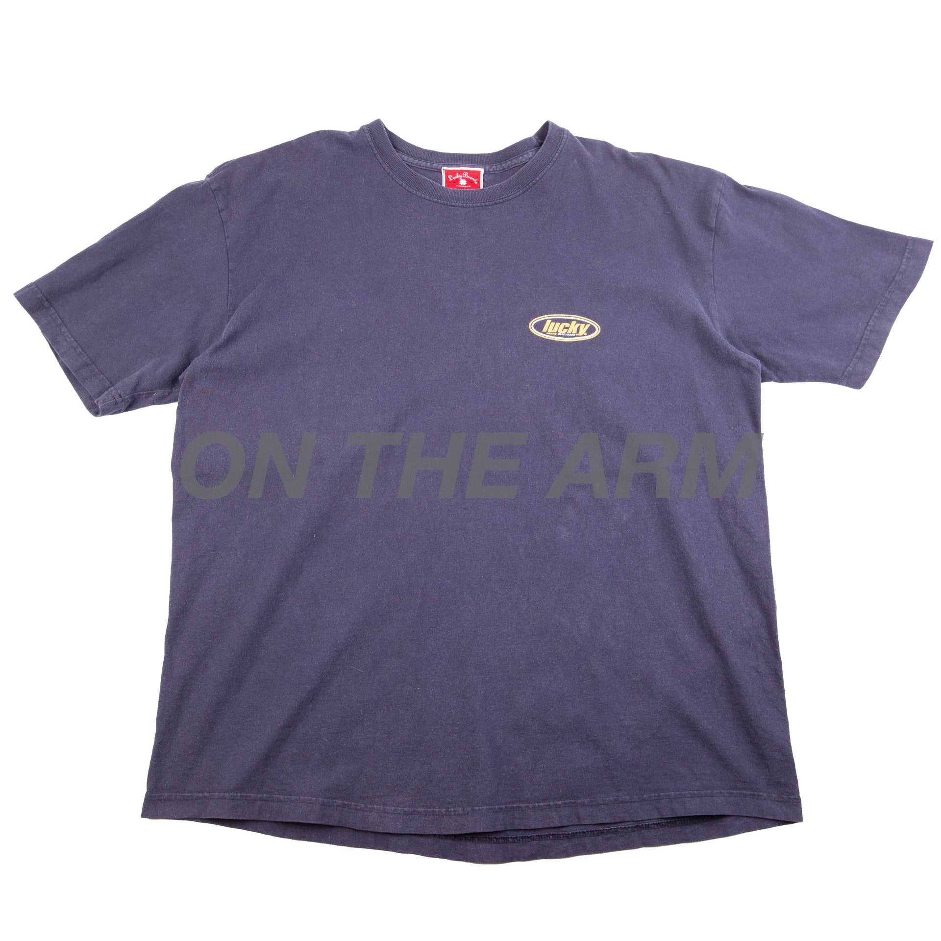 Vintage Navy Lucky Jeans Tee (2000's)