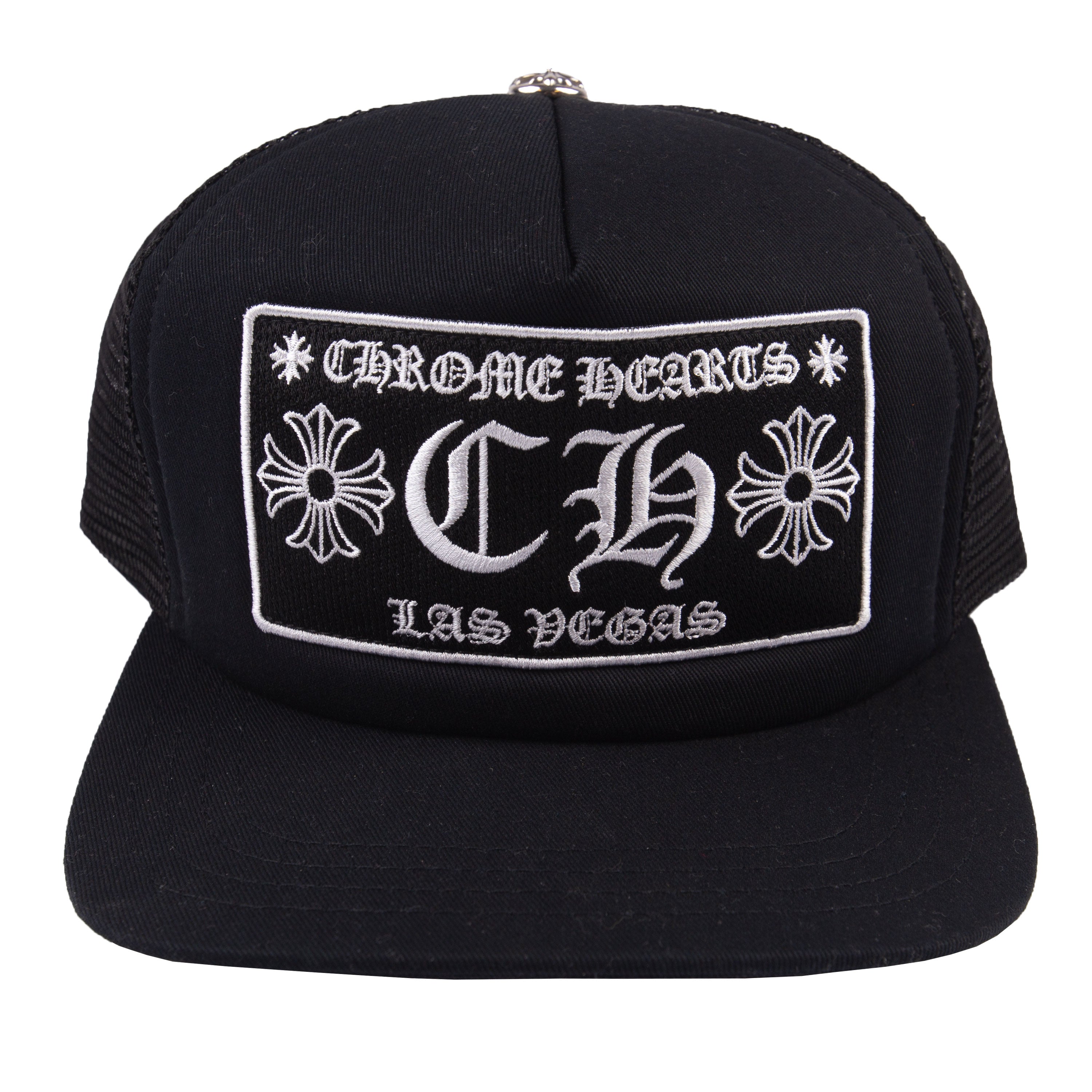 Chrome Hearts Black Las Vegas Trucker Hat